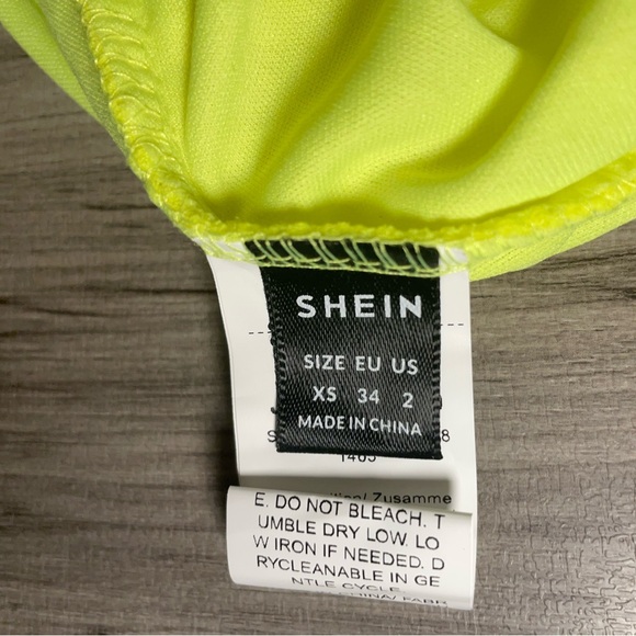 SHEIN Vibrant Light green Mini Dress - Picture 4 of 7